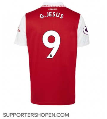 Arsenal Gabriel Jesus #9 Hemma Matchtröja 2022-23 Kortärmad